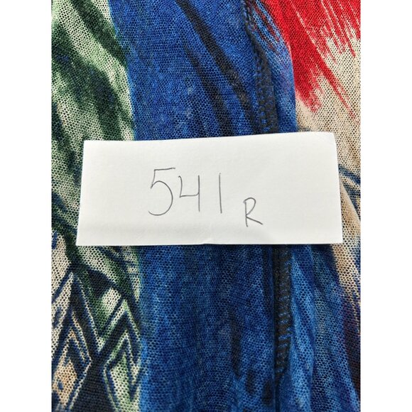 Creation Multicolor Open Front Lightweight Cardigan With 3/4 Sleeves Sz 3X - Picture 8 of 10